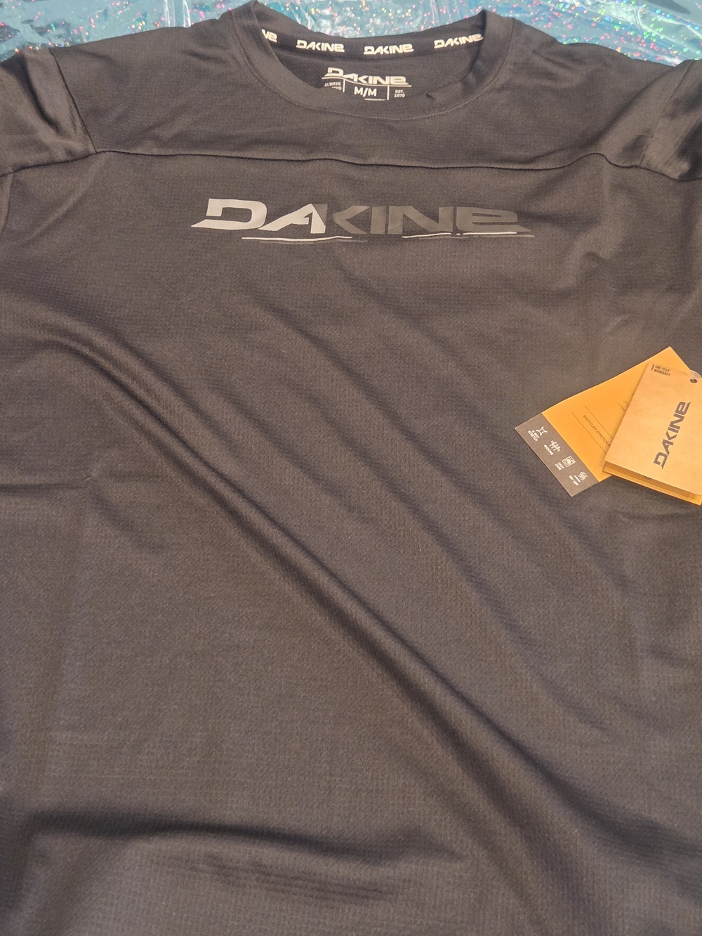Dakine Black Short-Sleeve Performance Tee with Logo